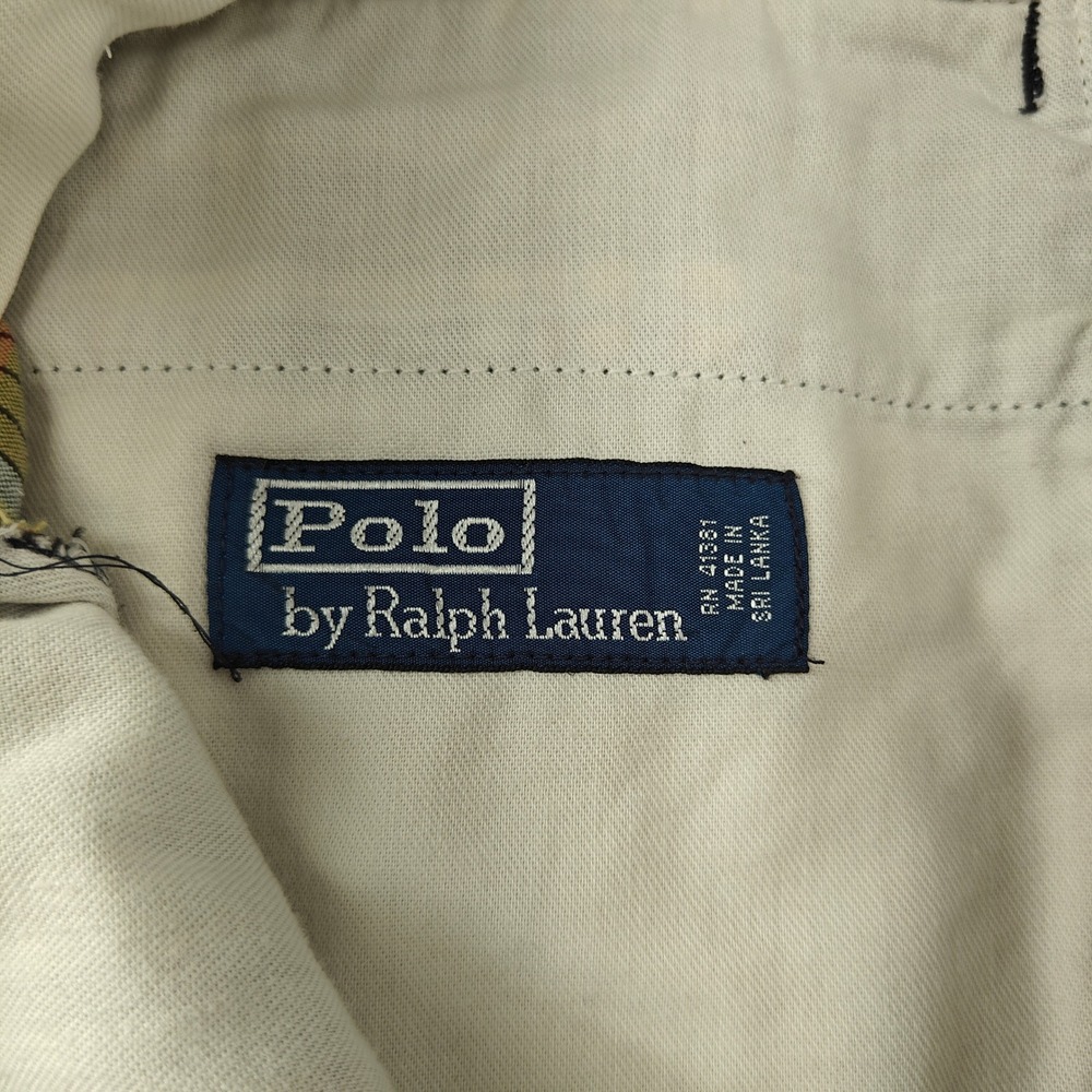 Vintage Polo Ralph Lauren Shorts Mens 46B 46 Big Indian Madras Plaid Preppy - Picture 3 of 11